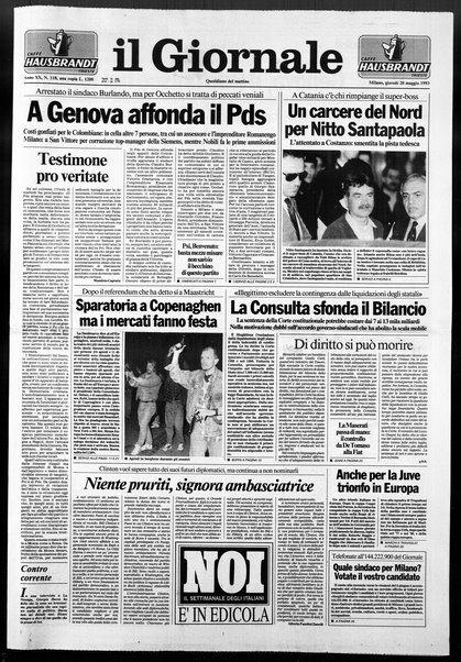 Il giornale : quotidiano del mattino